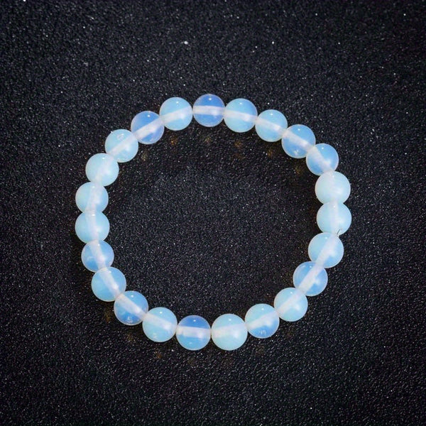 Minimalistinen Hehkuva Kuukivi Bead Rannekoru