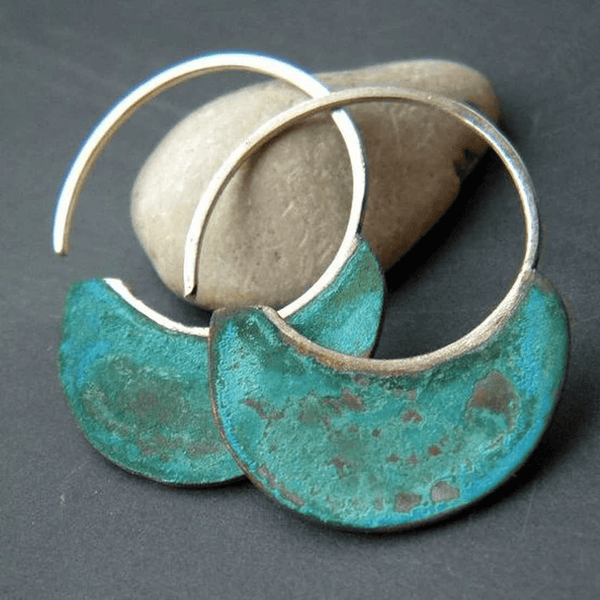 Vintage Worn Turkoosi Korvakorut