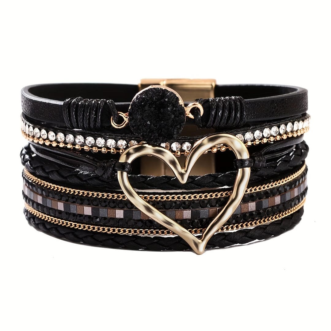 Boheemi Multi-Layer Leather Rannekoru