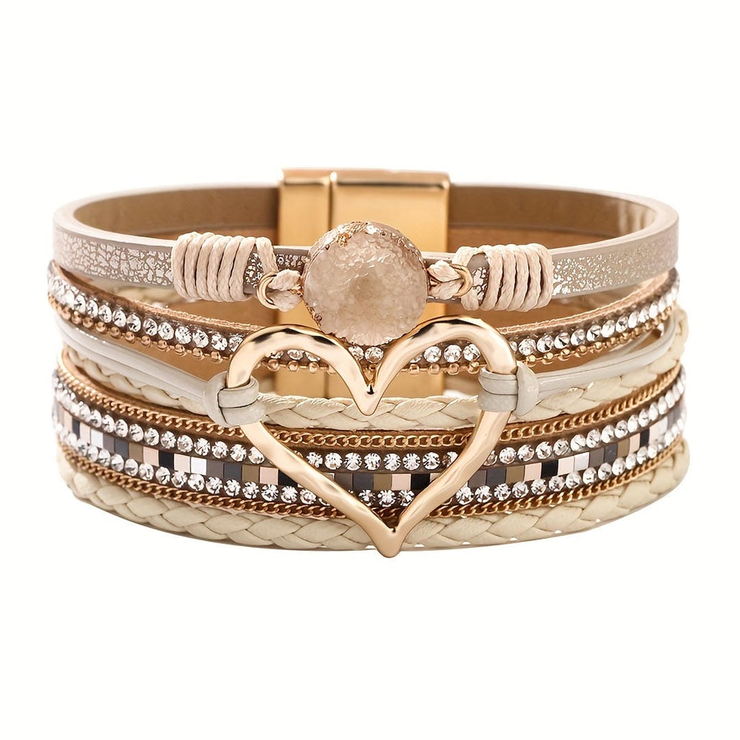 Boheemi Multi-Layer Leather Rannekoru