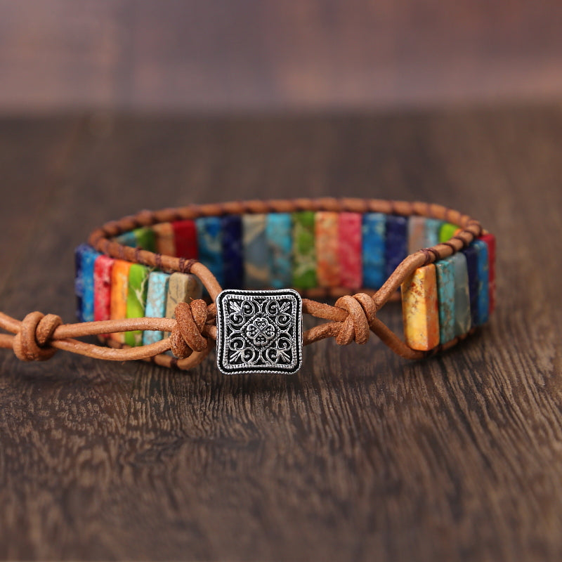 Rustic Jasper Leather Rannekoru