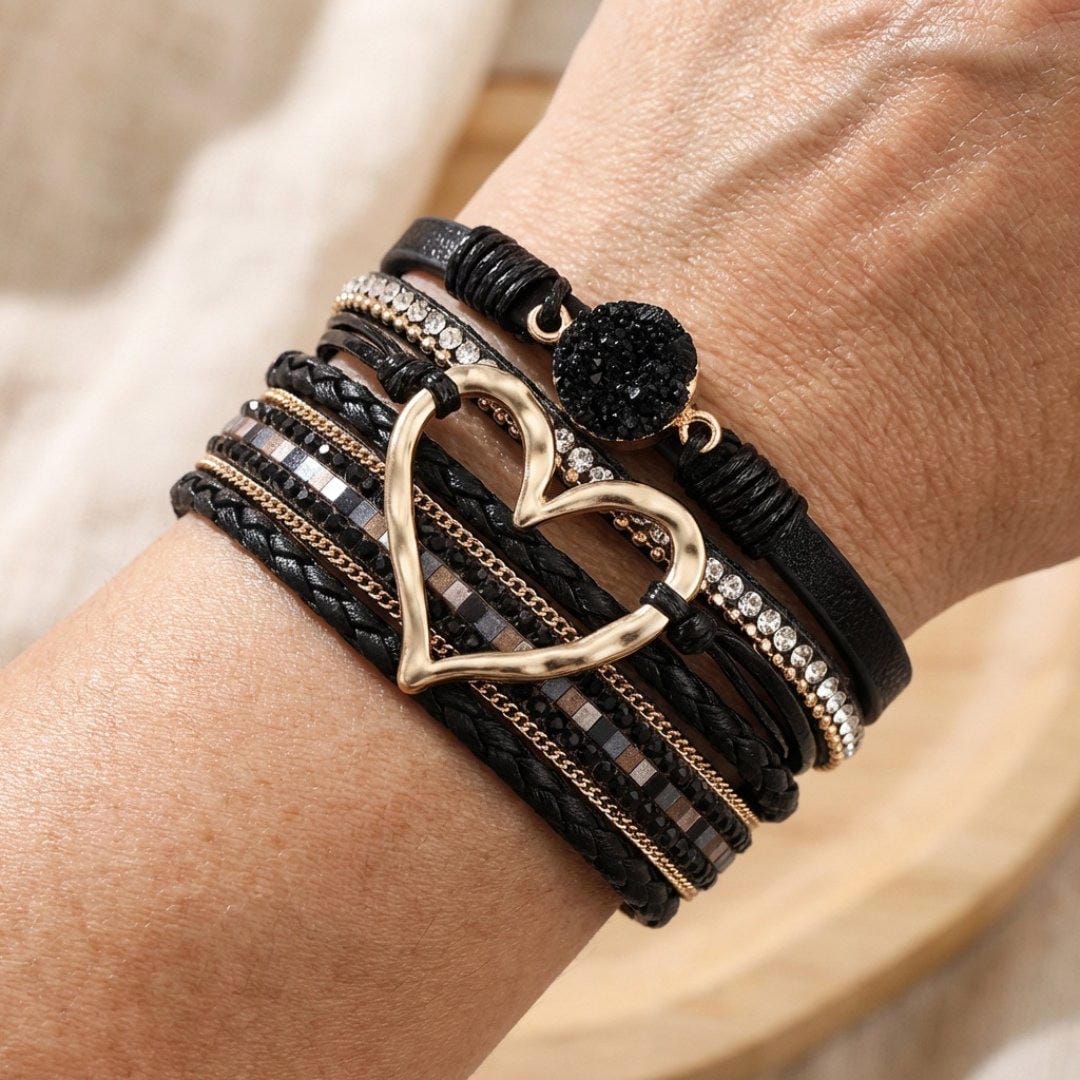 Boheemi Multi-Layer Leather Rannekoru
