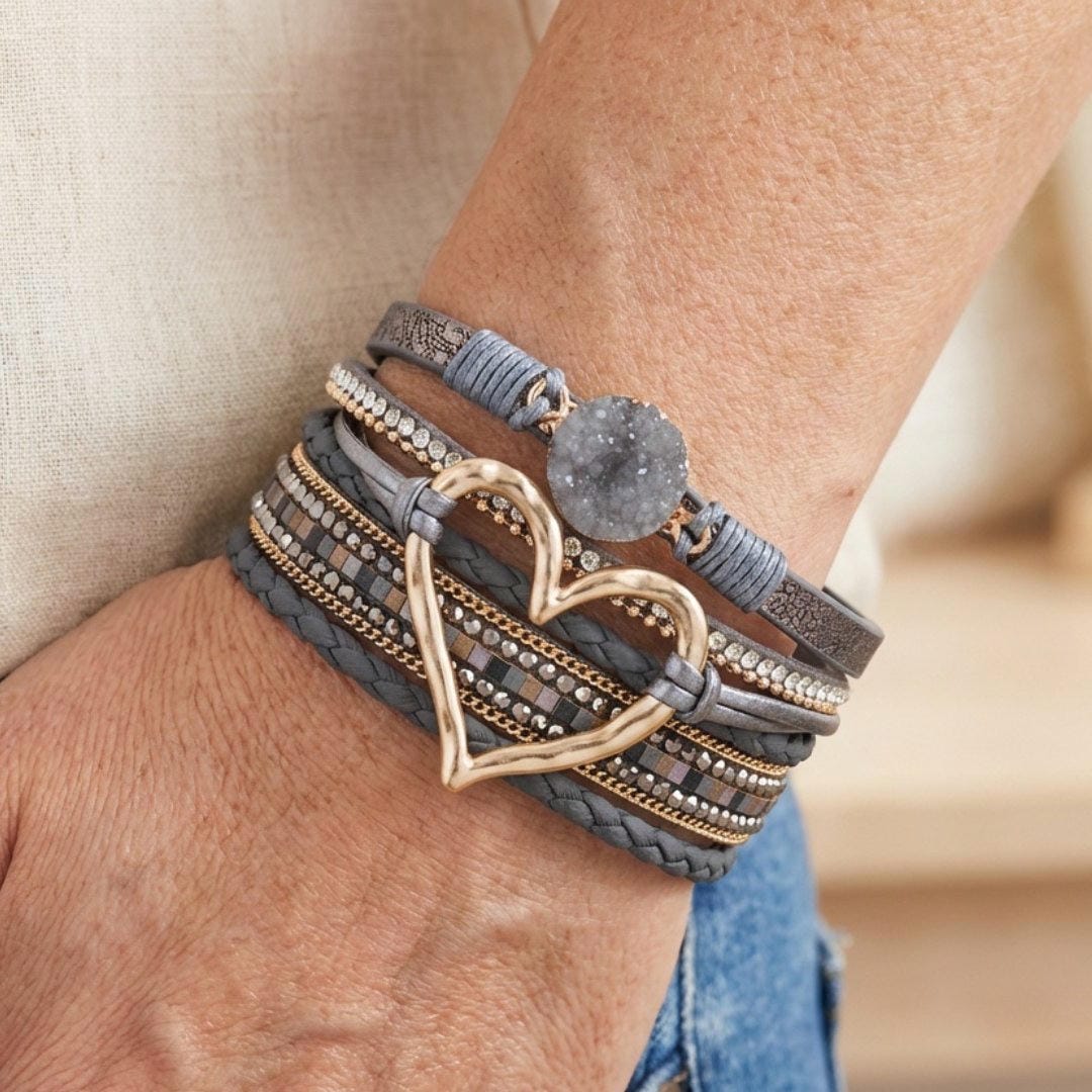 Boheemi Multi-Layer Leather Rannekoru