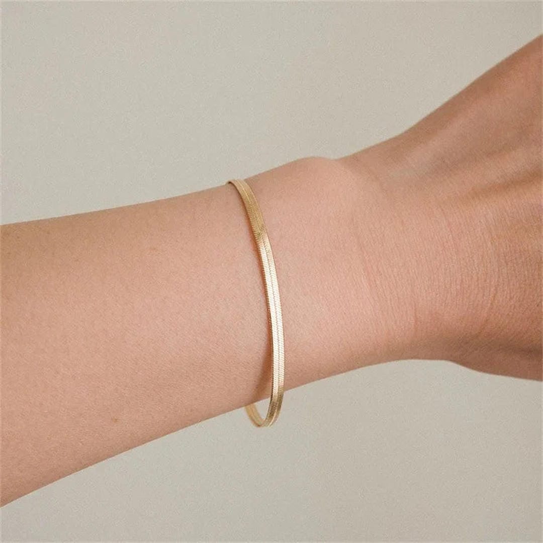 Kiiltävä Vida Herringbone Wristpiece