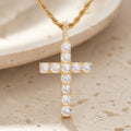 Kulta Moissanite Risti Kaulakoru