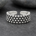 Sterling Hopea Vintage Polka Dot Sormus
