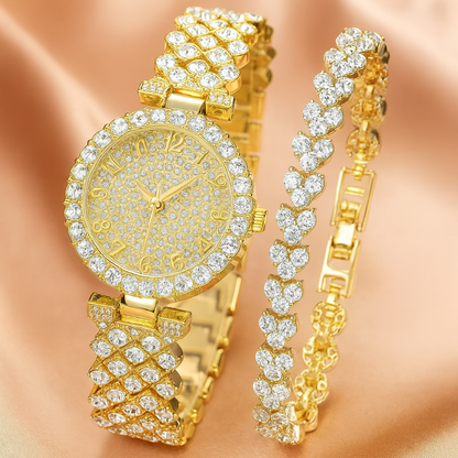 Luxe Radiance Kello- ja rannekorusetti | Kulta