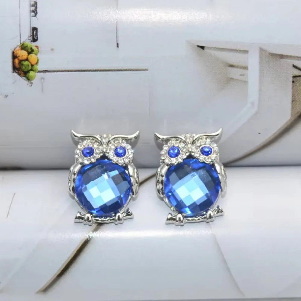 Crystal Owl Pendant Necklace