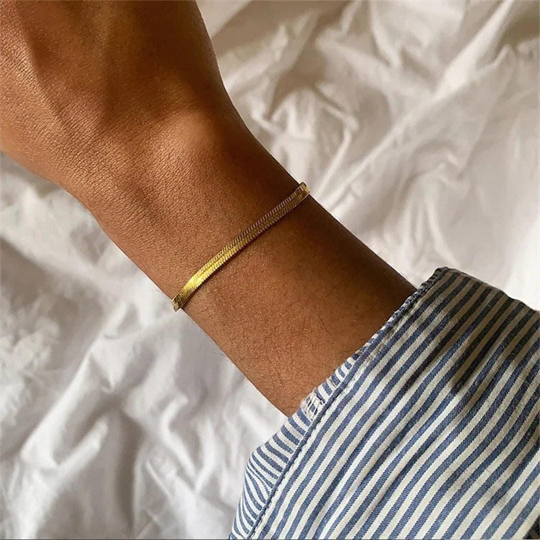 Kiiltävä Vida Herringbone Wristpiece