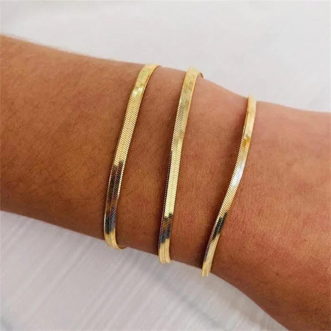 Kiiltävä Vida Herringbone Wristpiece