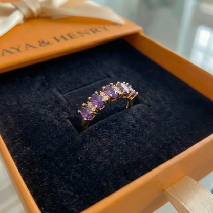Orlina Violetti Crest Sormus | Ruusukulta