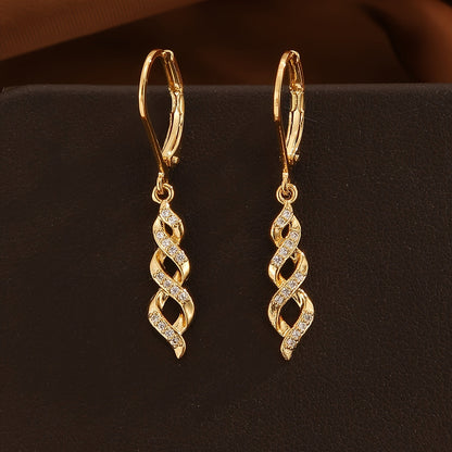 Ava Korvakorut Shimmer Twist | Kulta