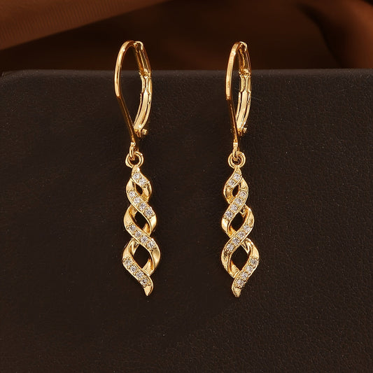 Ava Korvakorut Shimmer Twist | Kulta