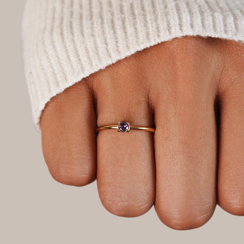 Ainutlaatuinen Birthstone Sormukset
