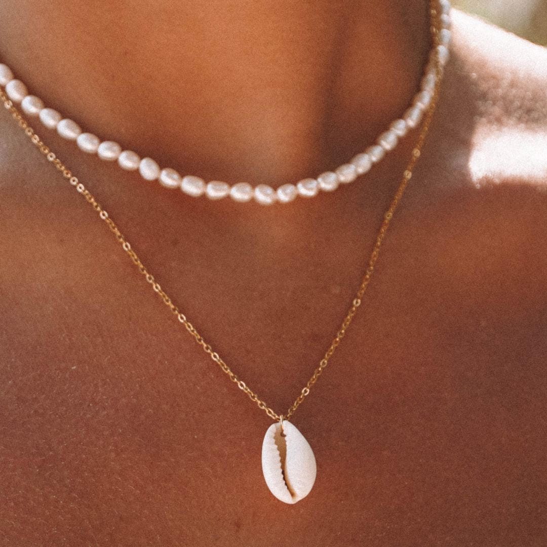 Cowrie Shell Riipuskaulakoru