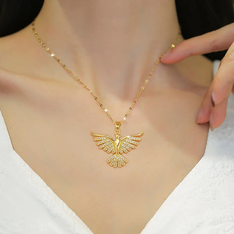Valkokulta Phoenix Zirkonia Kaulakoru
