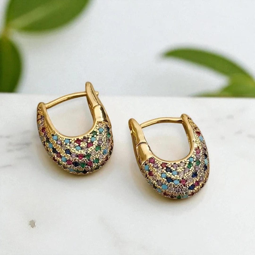 Chic Colorful Kristalli Upotus Korvakorut
