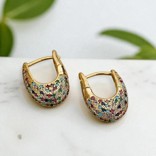 Chic Colorful Kristalli Upotus Korvakorut