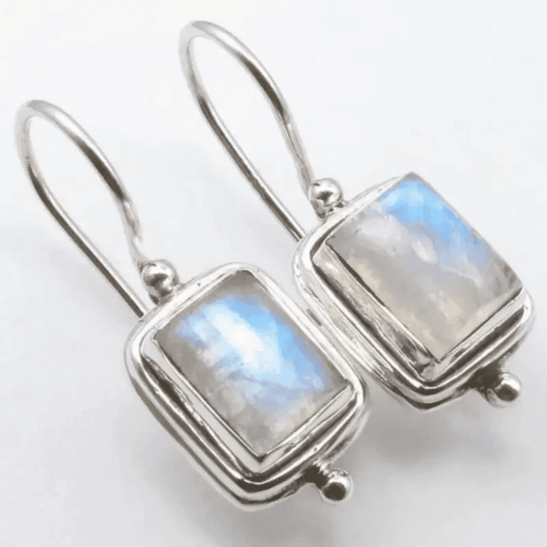 Lustre Neliö Kuukivi Korvakorut