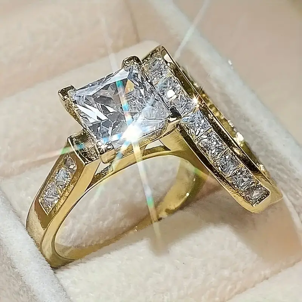 Vintage Kulta Zirconium Sormussetti