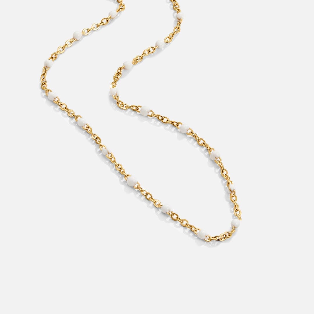 Puhdas Valkoinen Bead Kaulakoru