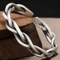 Koristeellinen Braided Hopea Rannekoru