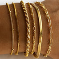 Kultainen Allure Stacking Rannekorusetti